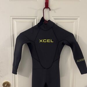 XCEL Kids' Black Full Wetsuit.